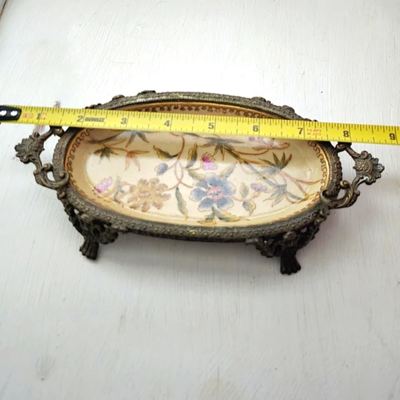 Elegant Floral Bath Tray
